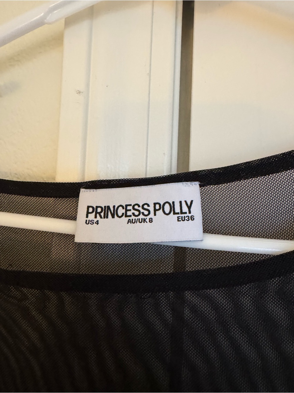 Princess Polly black sheer long sleeve dress - Picture 4 of 4